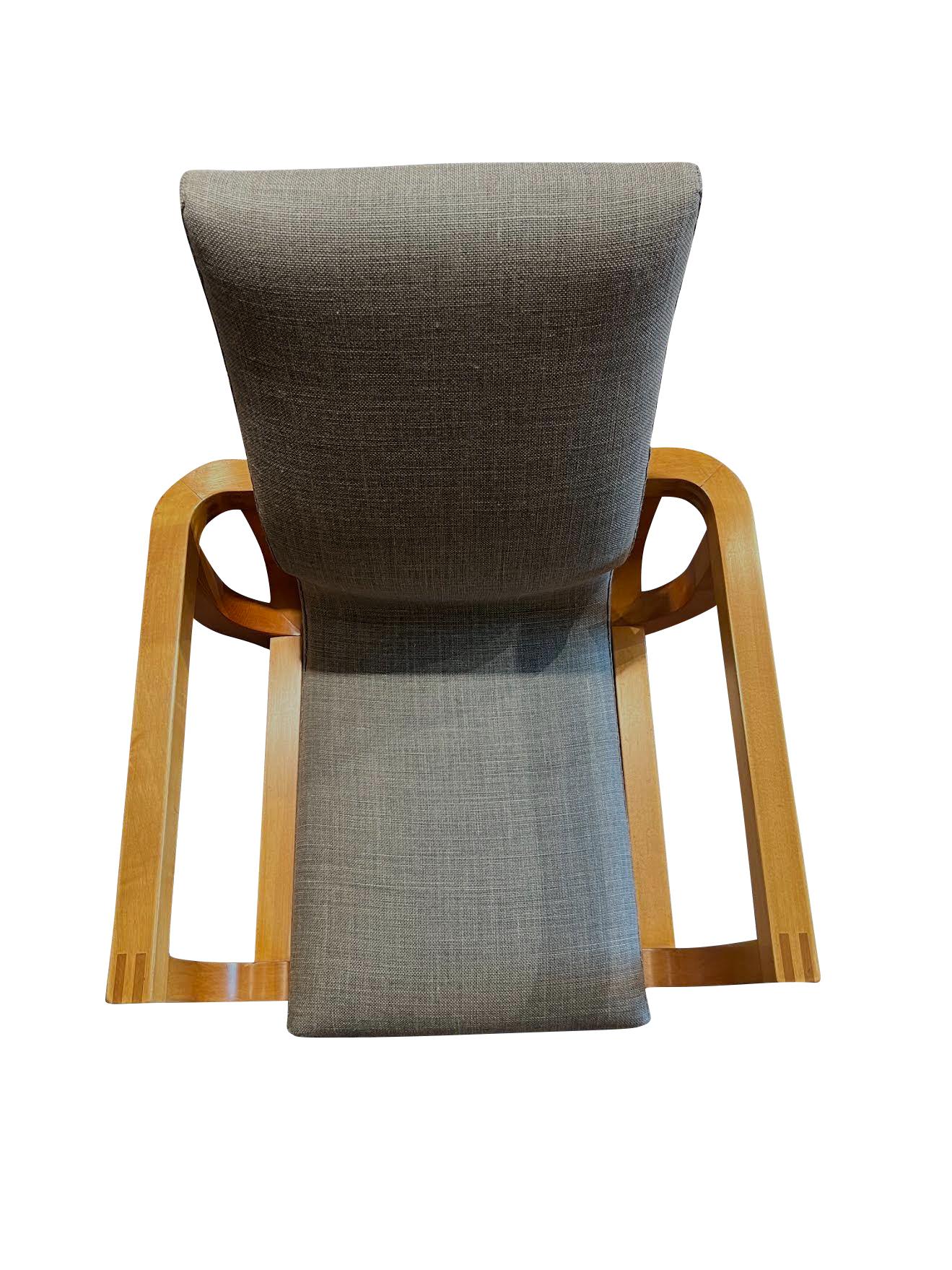 English Wood Framed Pull Up Chairs By John Makepeace, C.N., England, 1970s For Sale