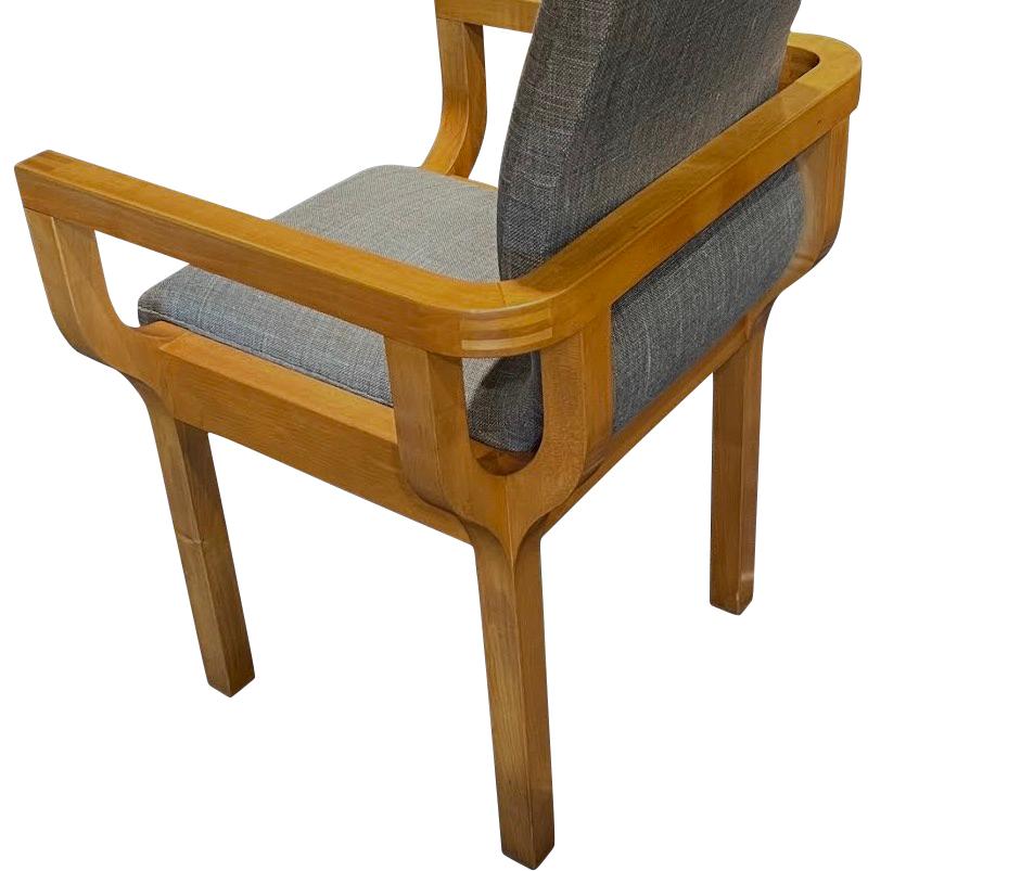 Late 20th Century Wood Framed Pull Up Chairs By John Makepeace, C.N., England, 1970s For Sale