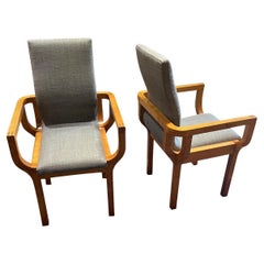Wood Framed Pull Up Chairs By John Makepeace, C.N., England, 1970s