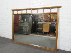 Wood-Framed Vintage Wall Mirror