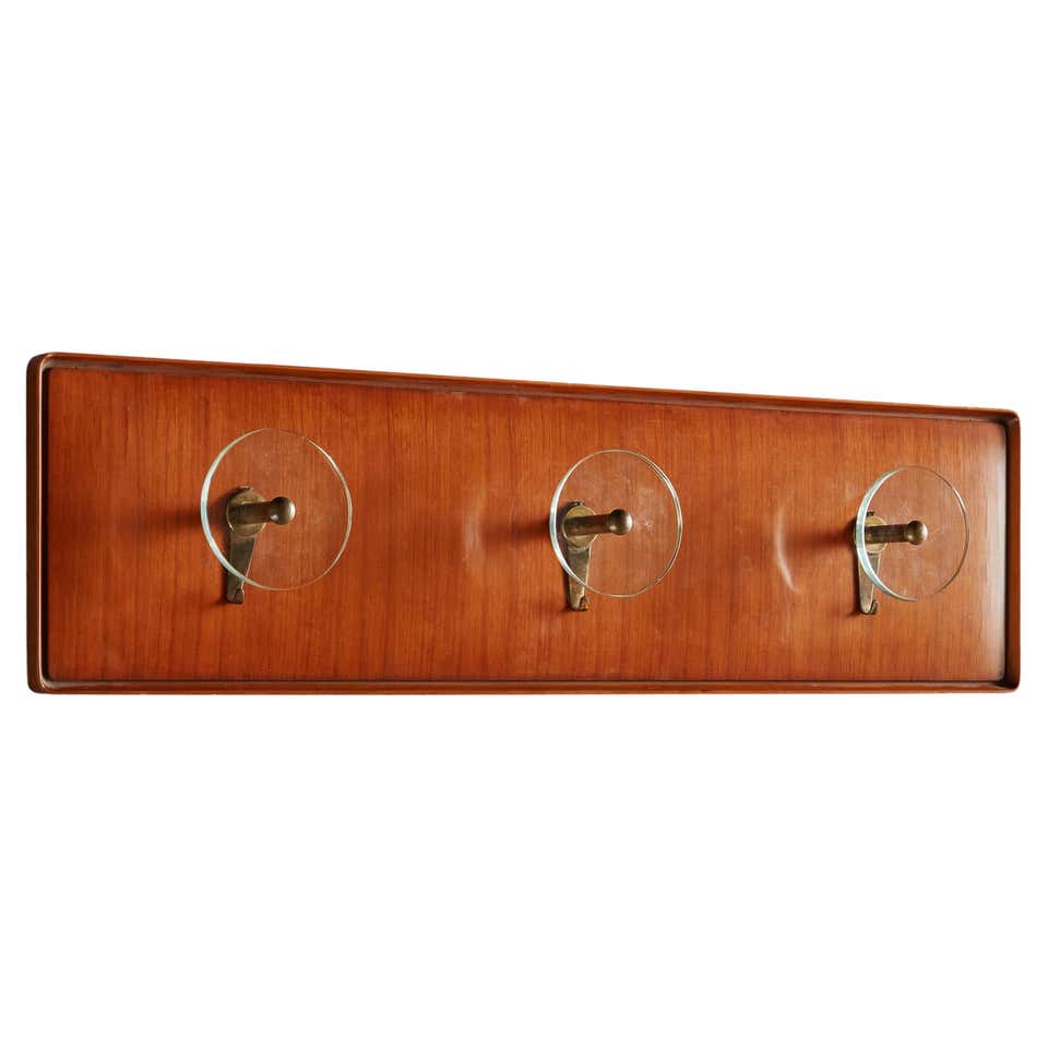 Spanish Rustic Wall Coat Rack in Patinated Wood For Sale at 1stDibs ...