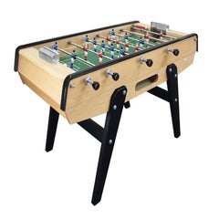 Wood and Green Beechwood Foosball Table, Made in France