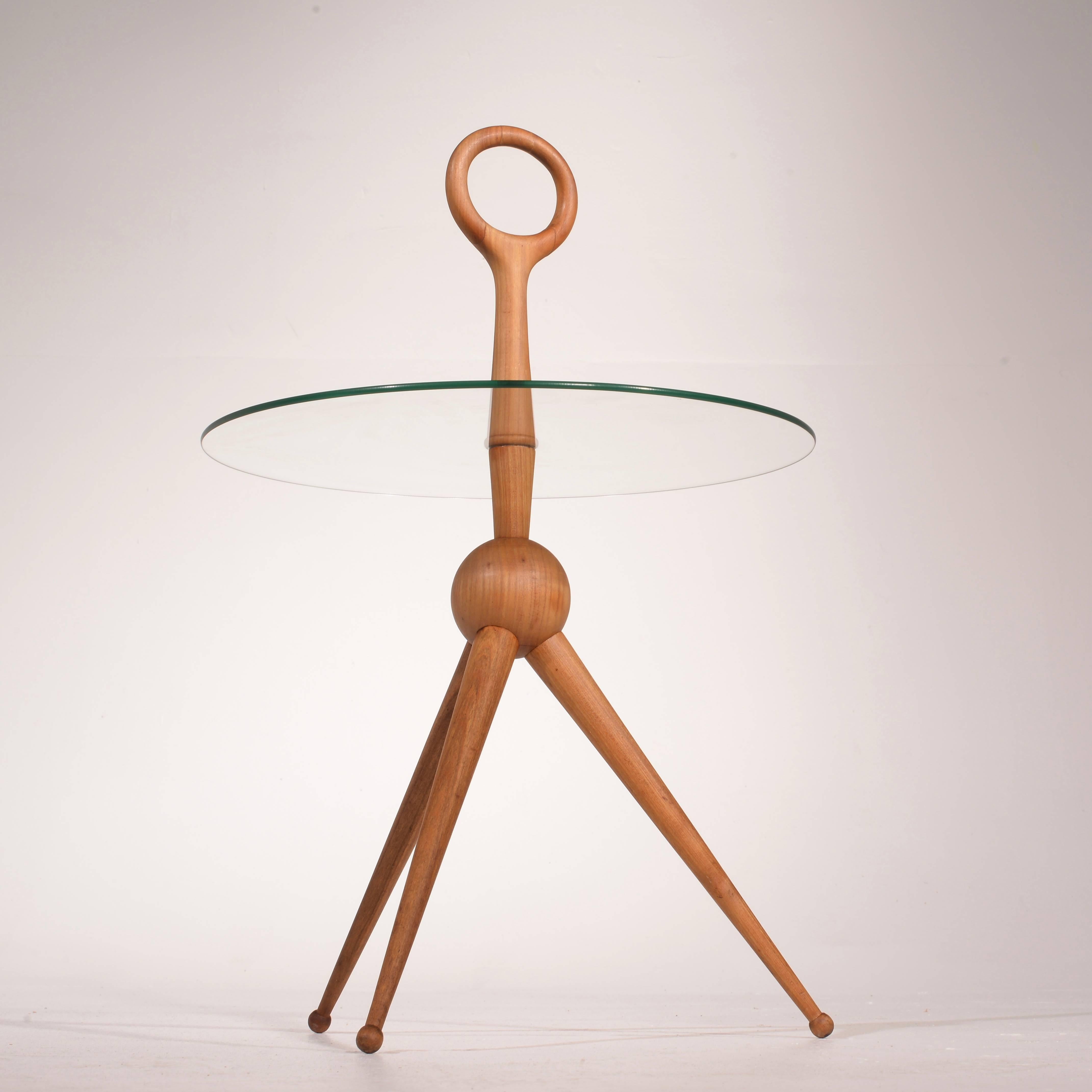 Mid-20th Century Wood Gueridon by Cesare Lacca, 1950