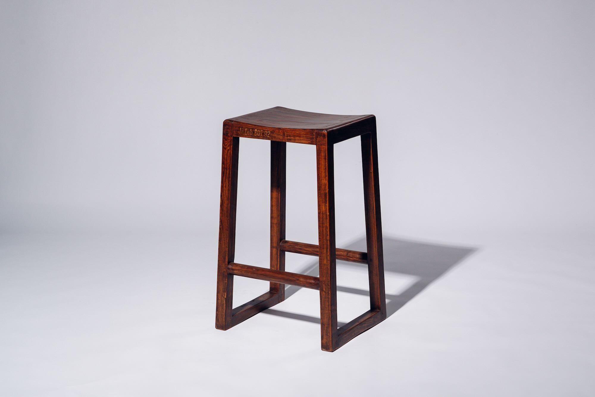 An authentic mid-century piece from Pierre Jeanneret’s legendary Chandigarh commission. Crafted in teak wood.

Letter : Jr.Lab.BOT.92 (Botanical Laboratory N° 92)