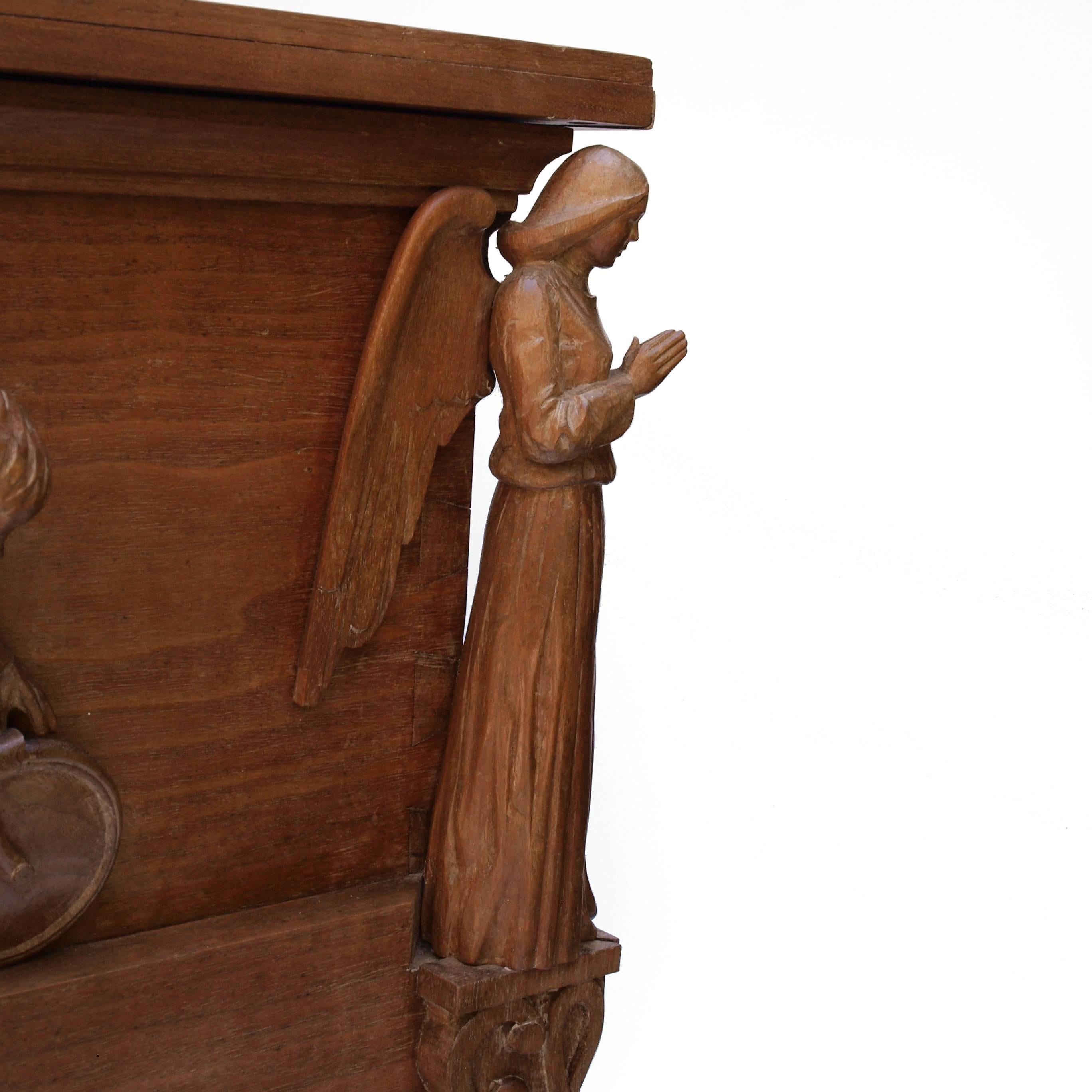 Wood Hand Carved Toy Box 6
