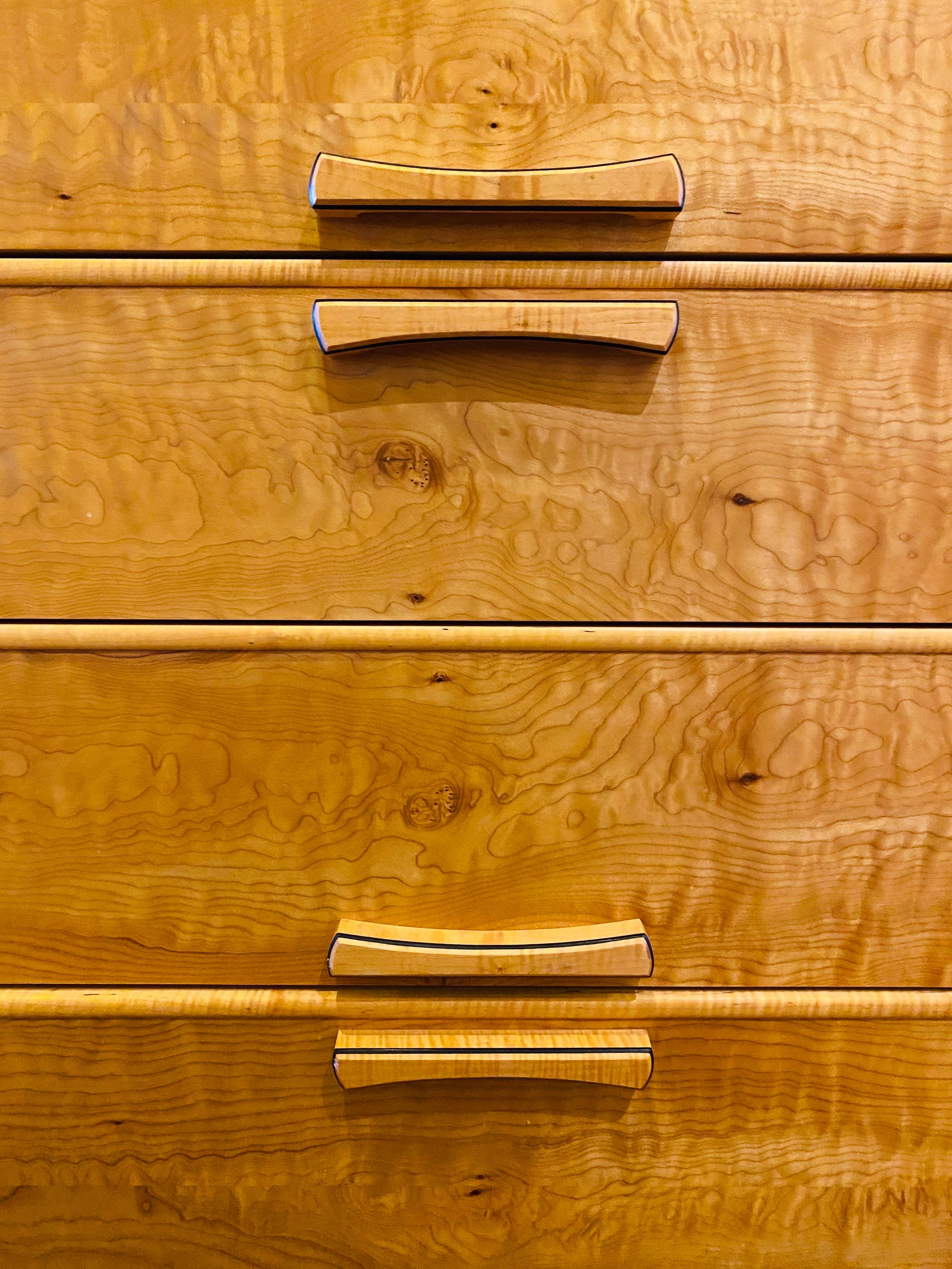 Contemporary Wood Handcrafted Dresser by Anthony Kahn For Sale