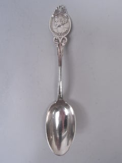 Wood & Hughes New York Medallion Diana Coin Silver Teaspoons