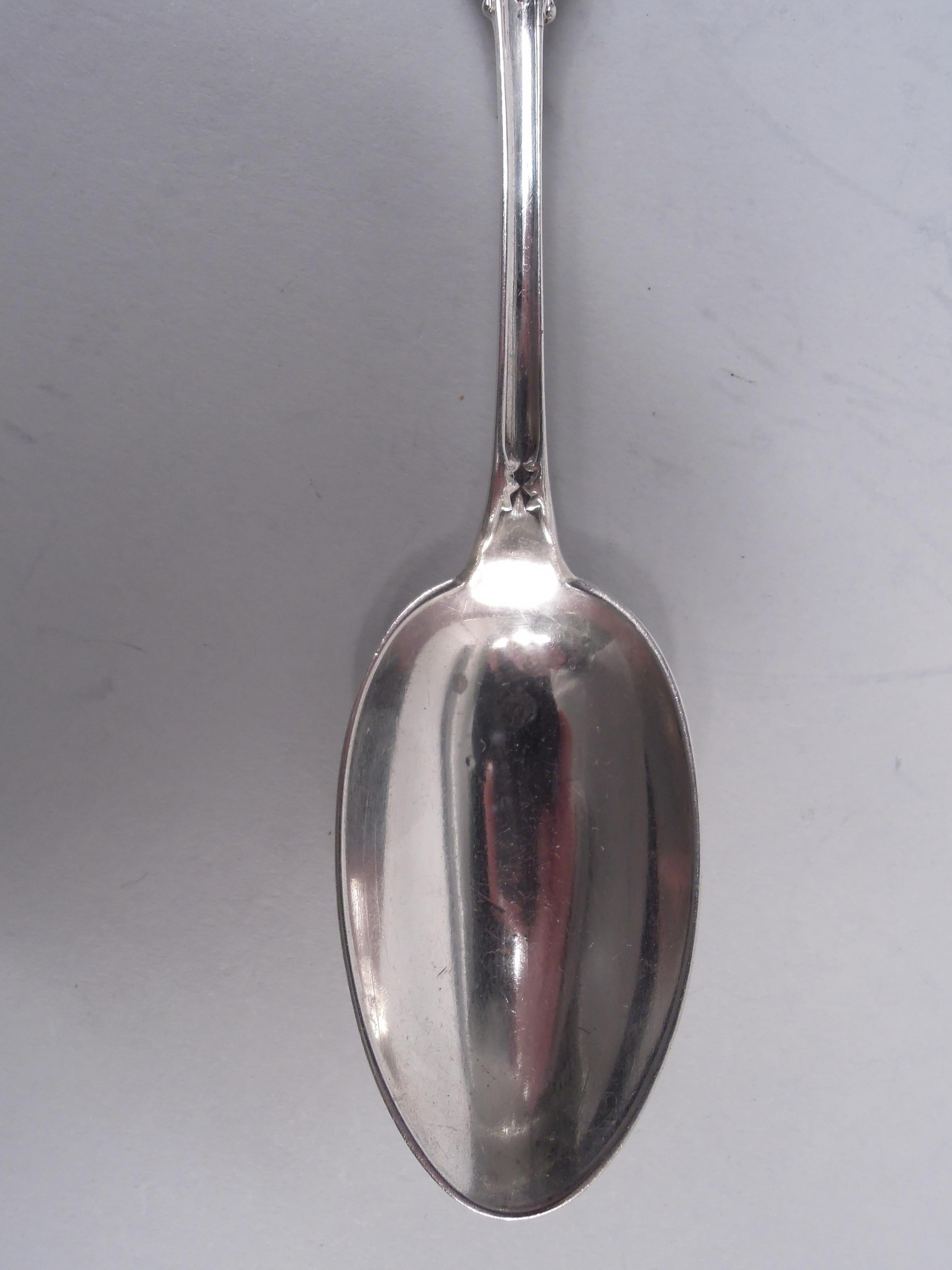 19th Century Wood & Hughes New York Medallion Diana Coin Silver Teaspoons For Sale