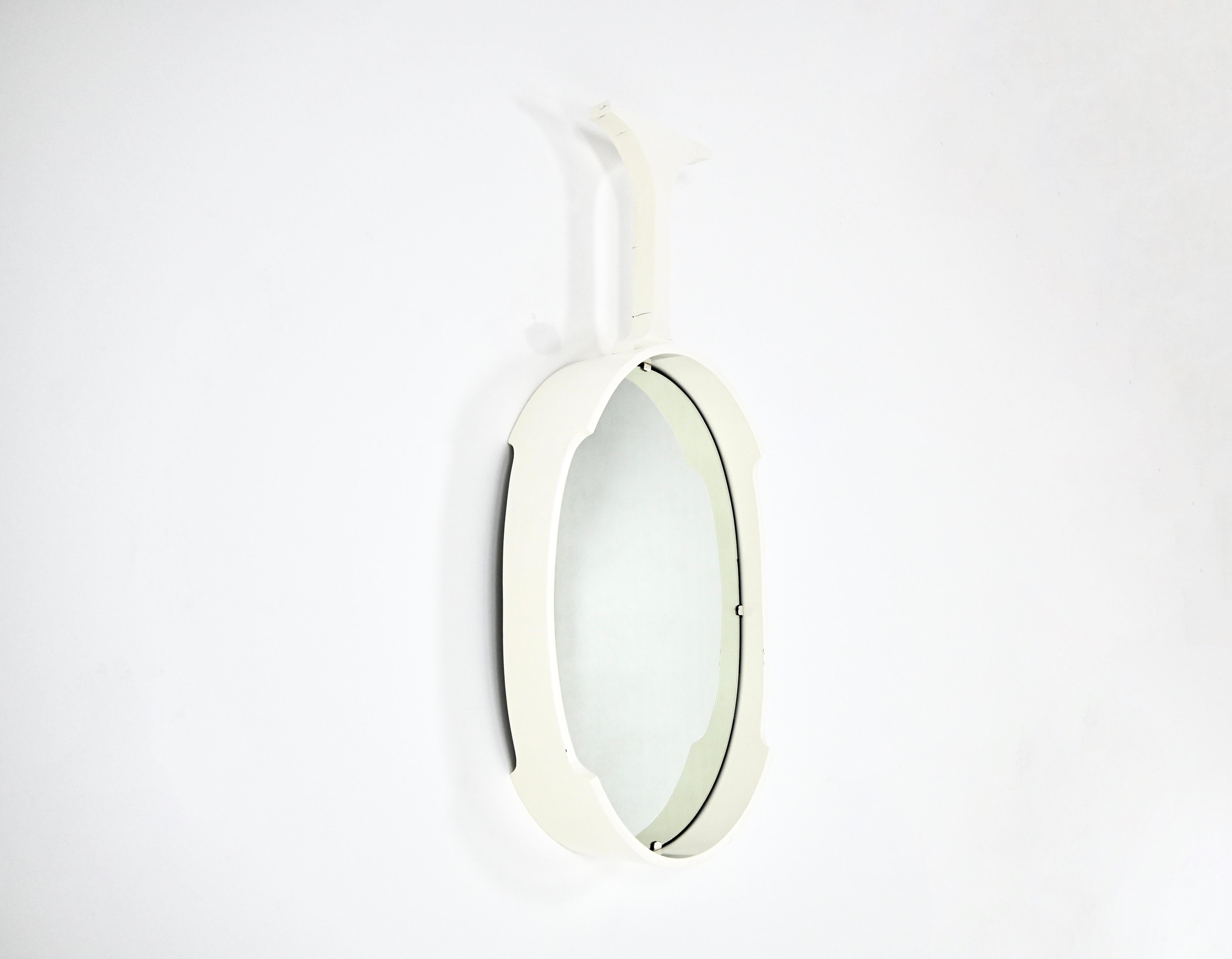 Mid-Century Modern Miroir italien en bois, 1970 en vente