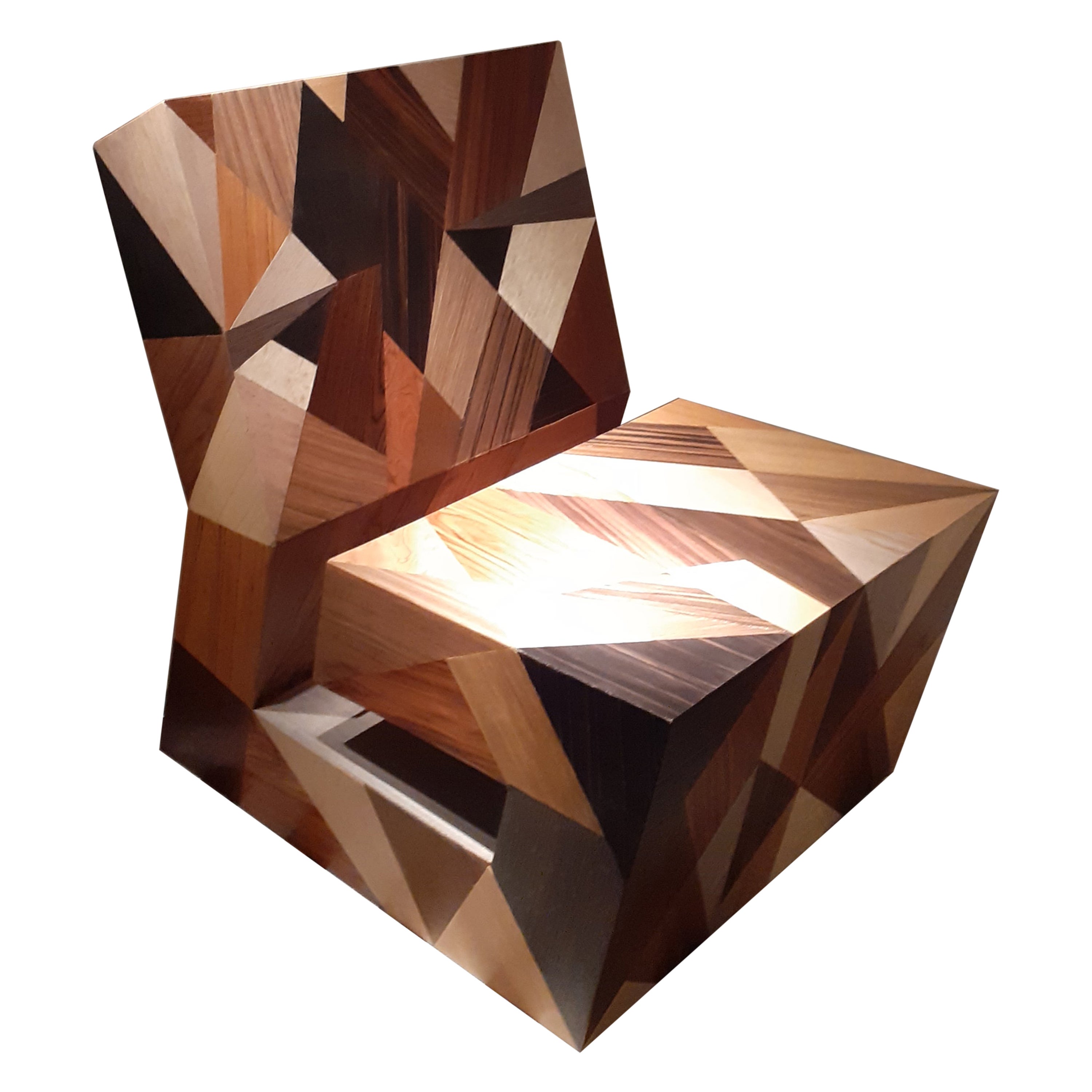 Wood Labirint Free Sofa by Andrea Giomi For Sale