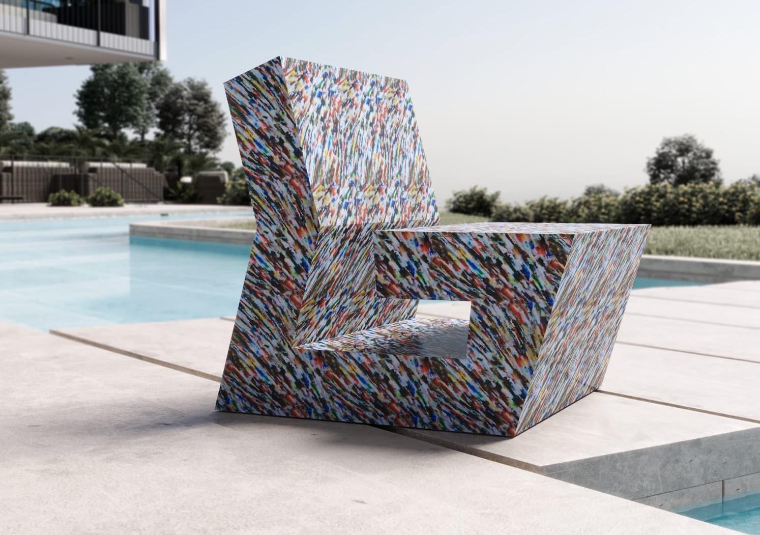 Wood Labirint sofa by Andrea Giomi
Dimensions: D 80 x W 60 x H 84 cm
Materials: painted wood.

Andrea Giomi, was born in Castelfiorentino in the province of Florence in
1970. Develops his training and experience in the world of furniture as a