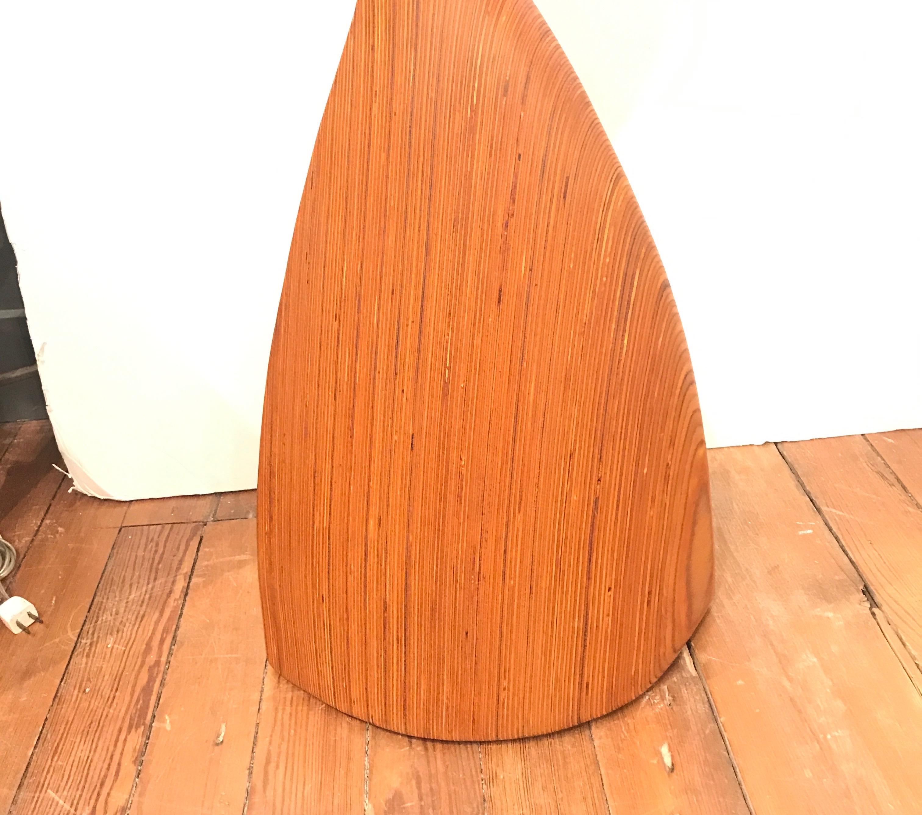 American Wood Laminated Abstract Sculpture of a Woman, 1960s