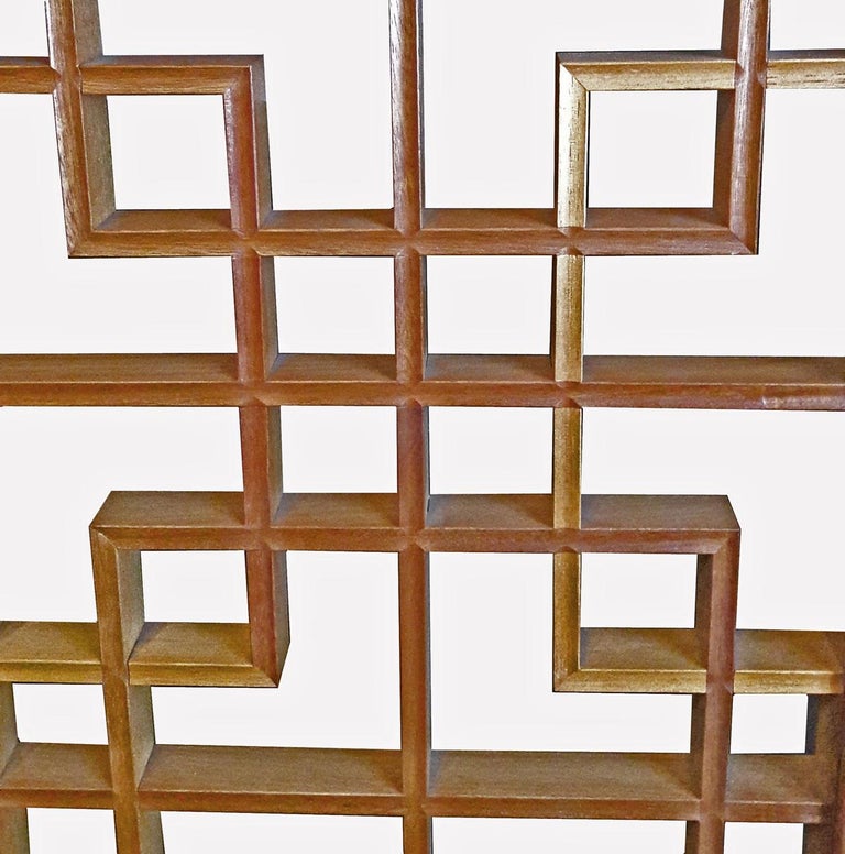 Wood Lattice Panel, Square, Contemporary at 1stDibs
