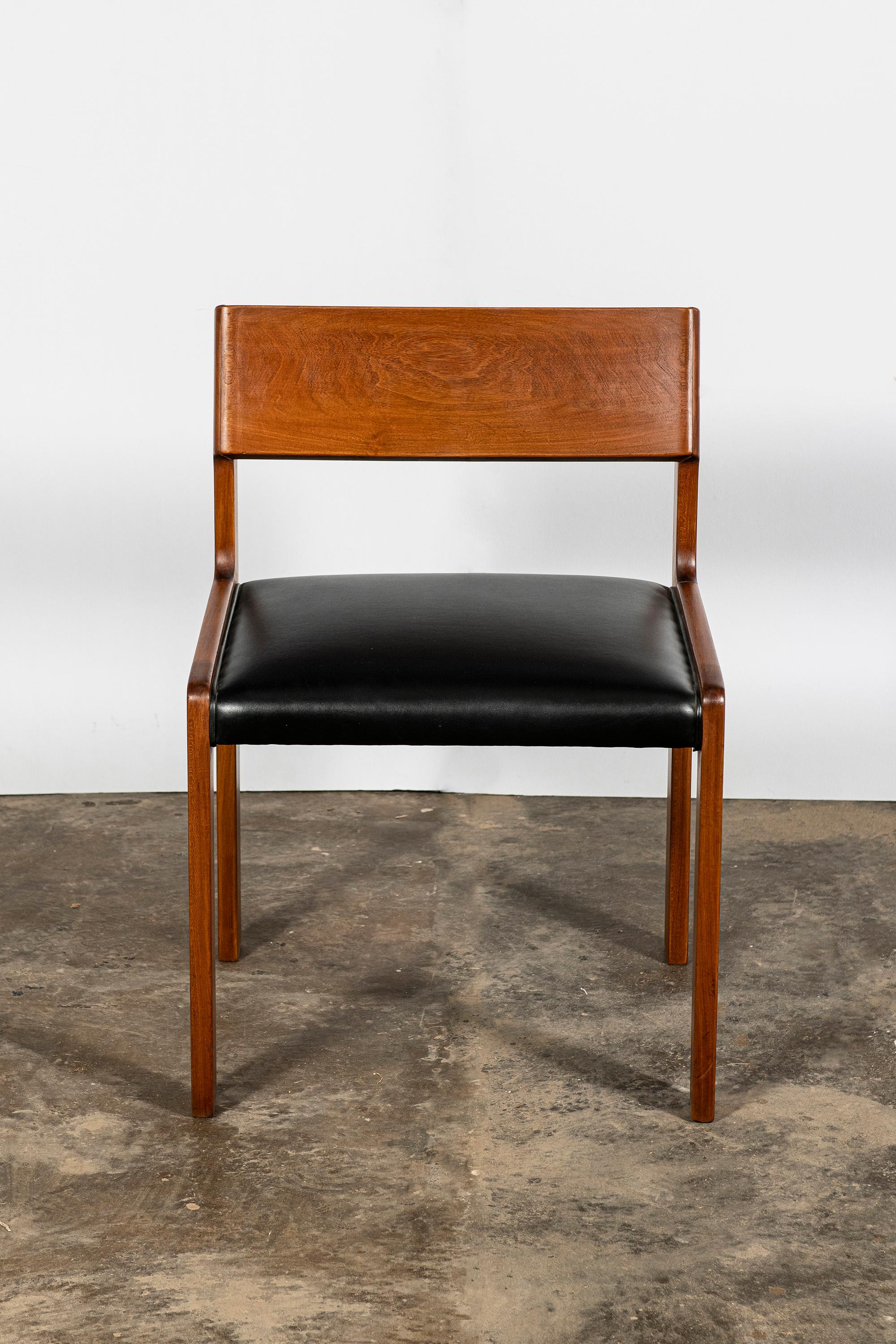 Late 20th Century Wood, Leather and Formica Dining Room Set for 10 People by Churba, Argentina