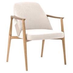 Wood Legs, Upholstered Fabric, Dandara Dining Chair with Armrest