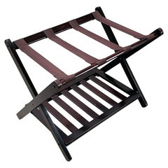 Wood Luggage Rack with Shelf