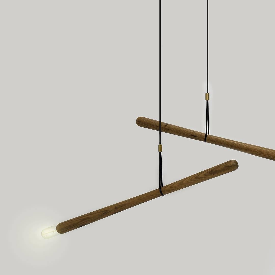 Brasiliano Wood Luminária Equilibrista di Atelier A. Ferri in vendita
