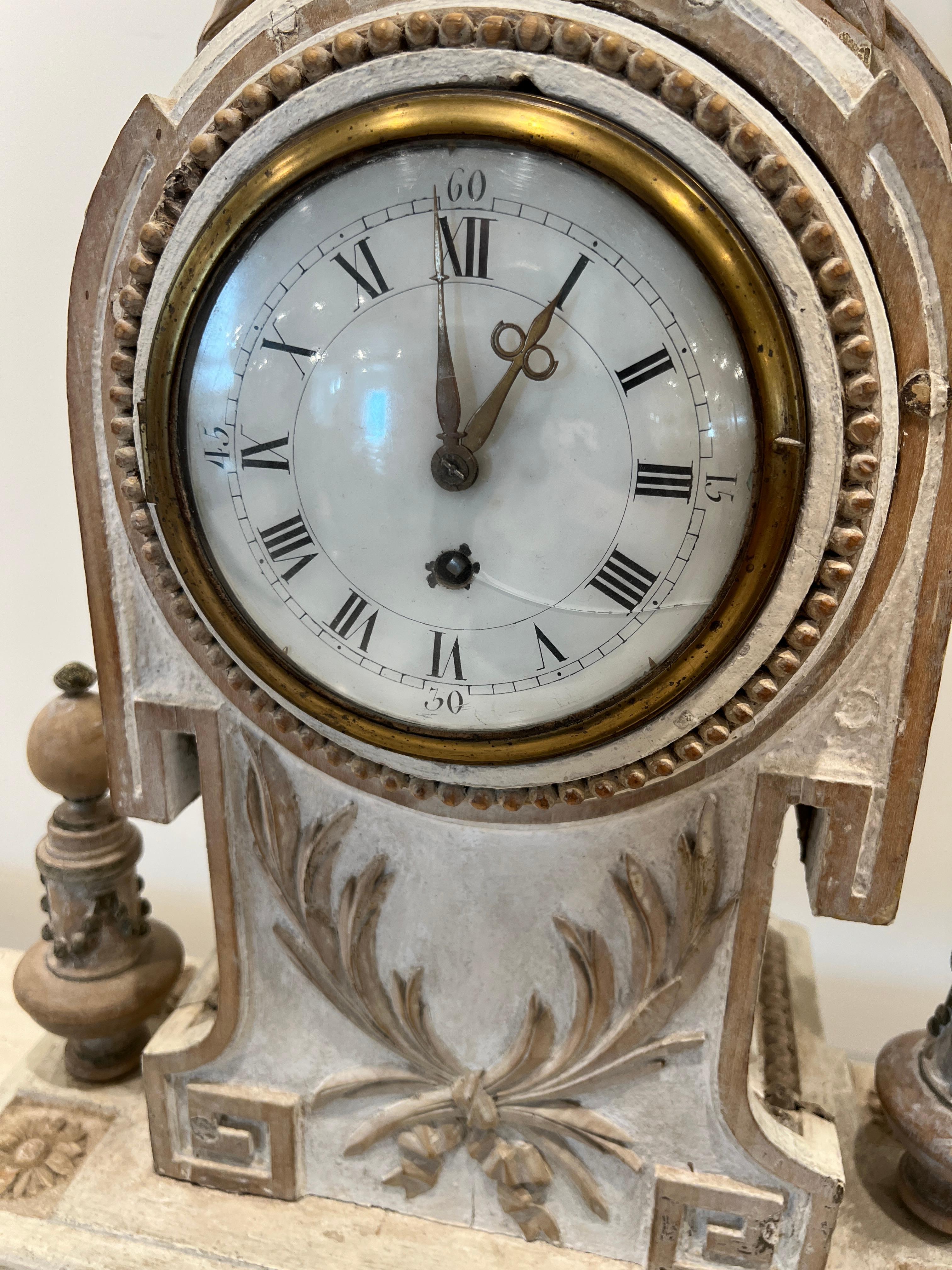 Wood Mantle Clock For Sale 4