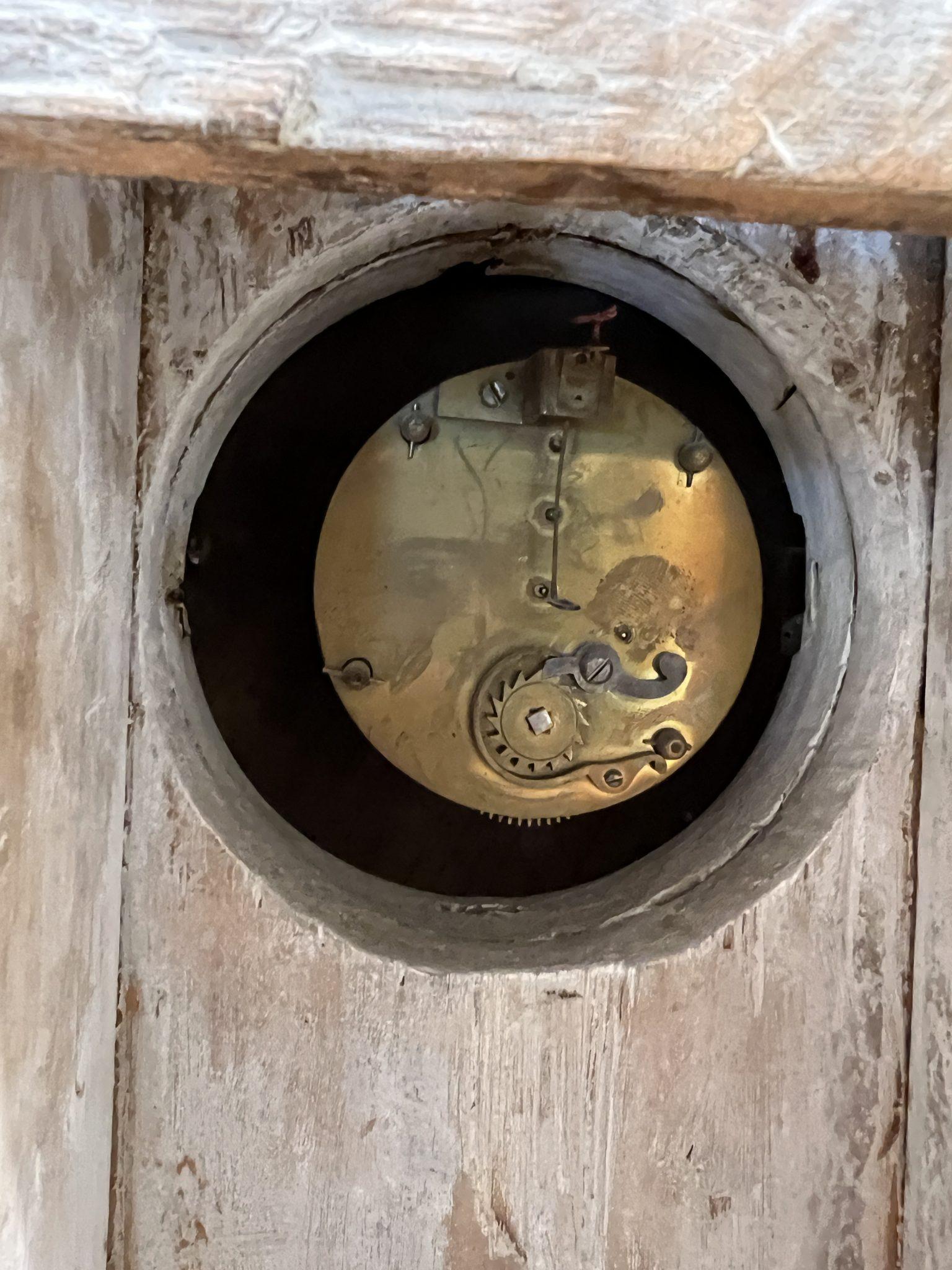 Reloj de chimenea de madera Gustaviano en venta