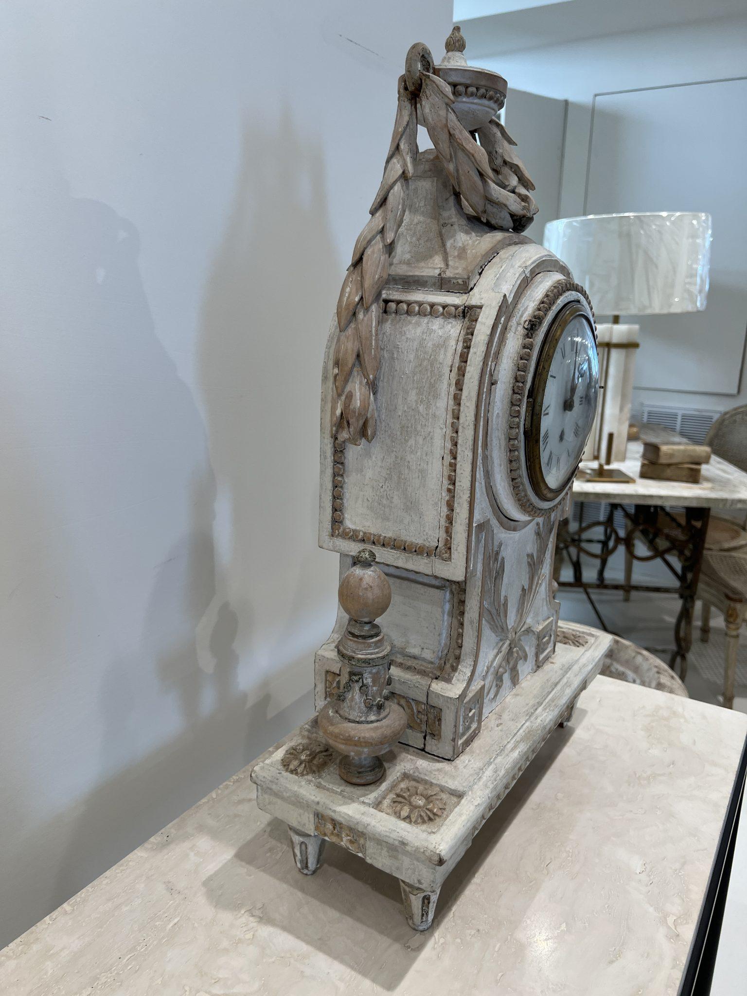 Reloj de chimenea de madera Madera en venta
