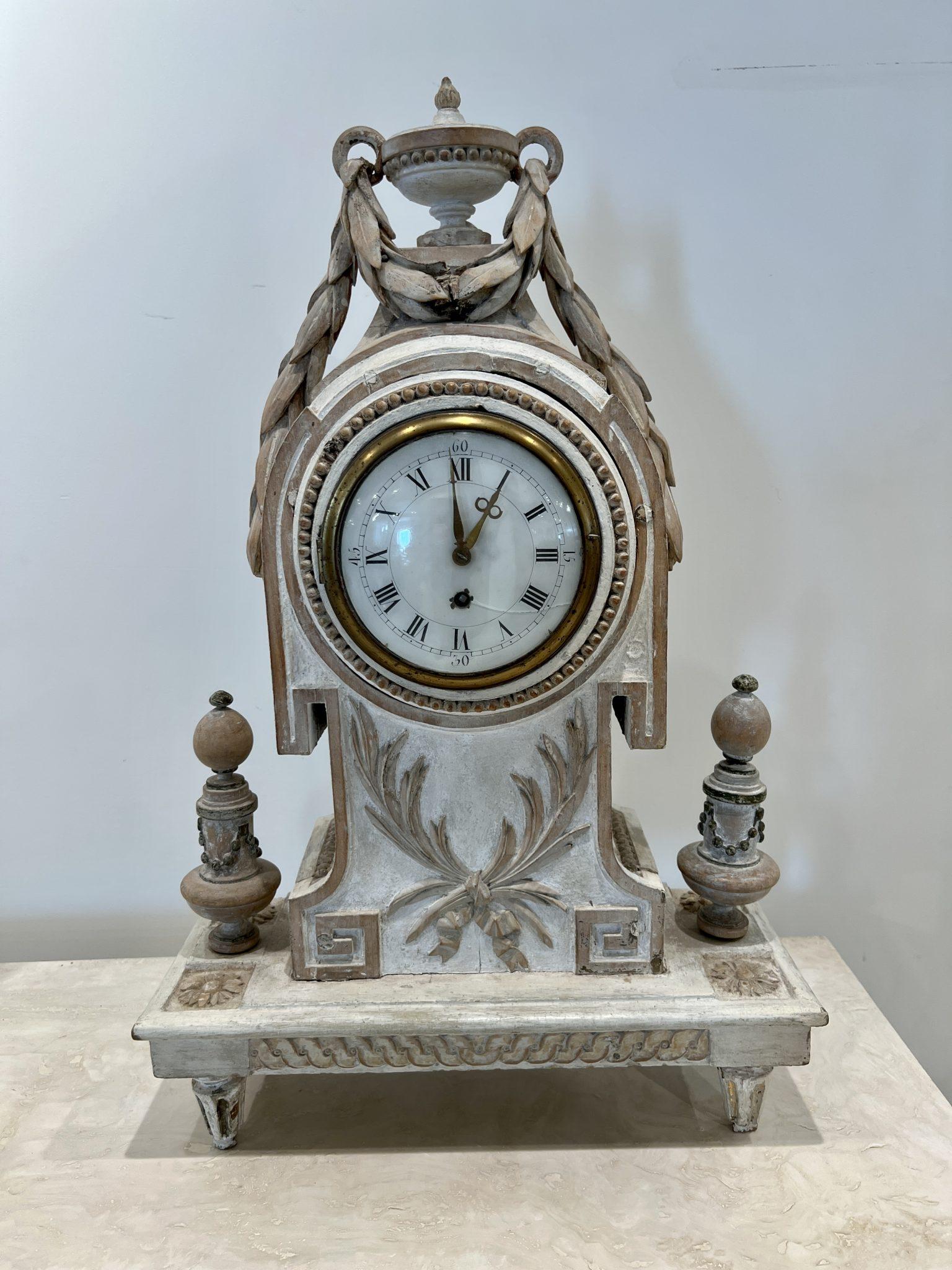 Reloj de chimenea de madera en venta 2