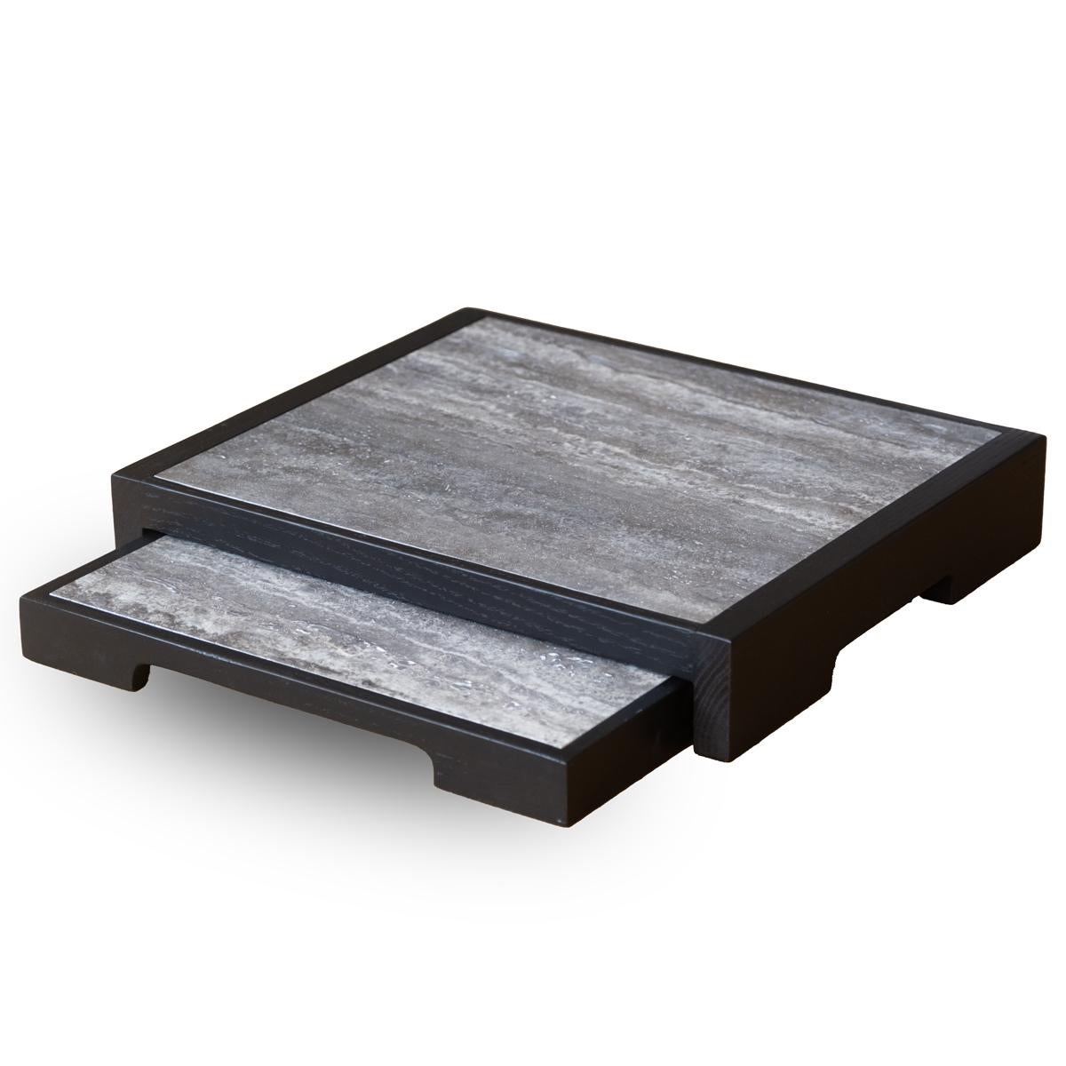 Juego de bandejas de madera y mármol - EDGE Turco en venta