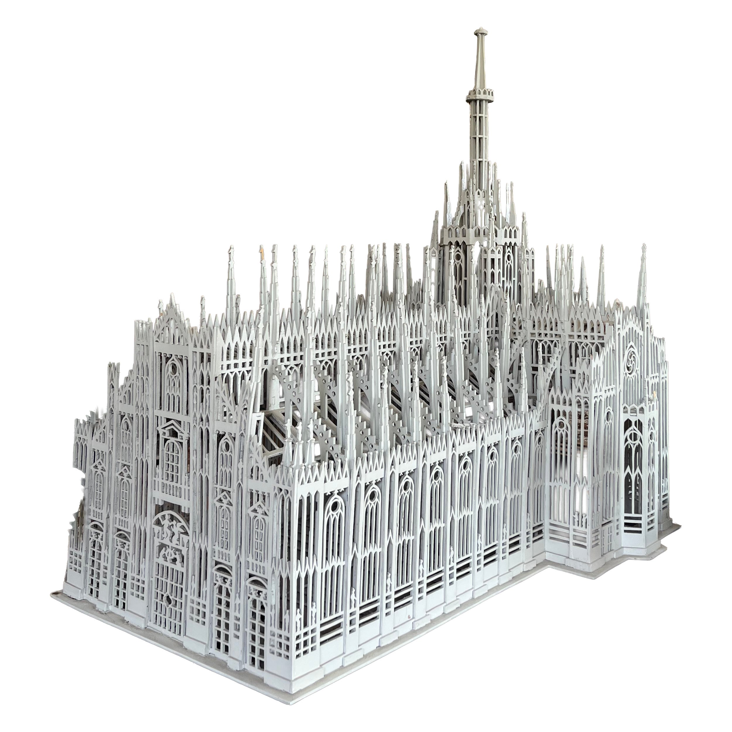 wood model of Milan Cathedral/Duomo di Milano of 1950 circa
