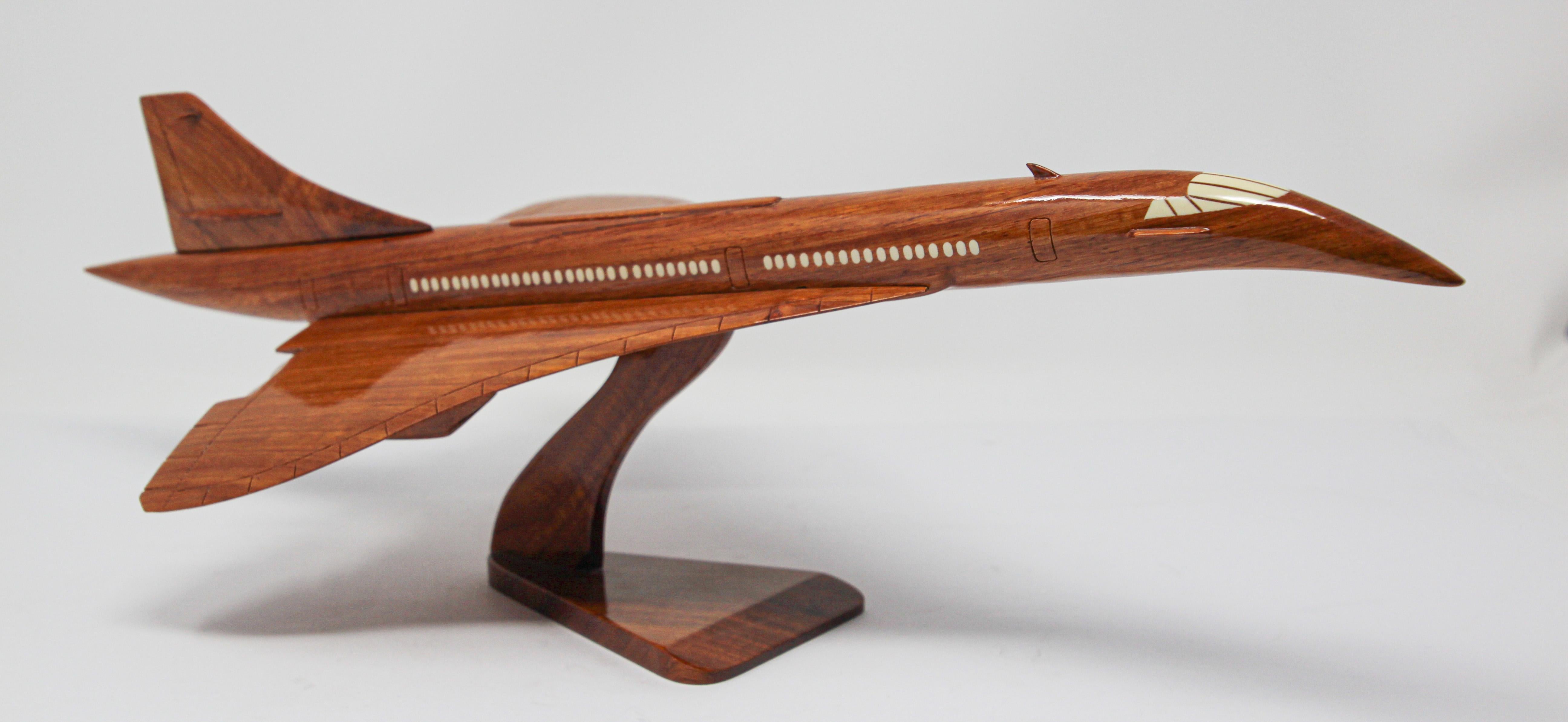 Wood Model of the Concorde Supersonic Aircraft 5