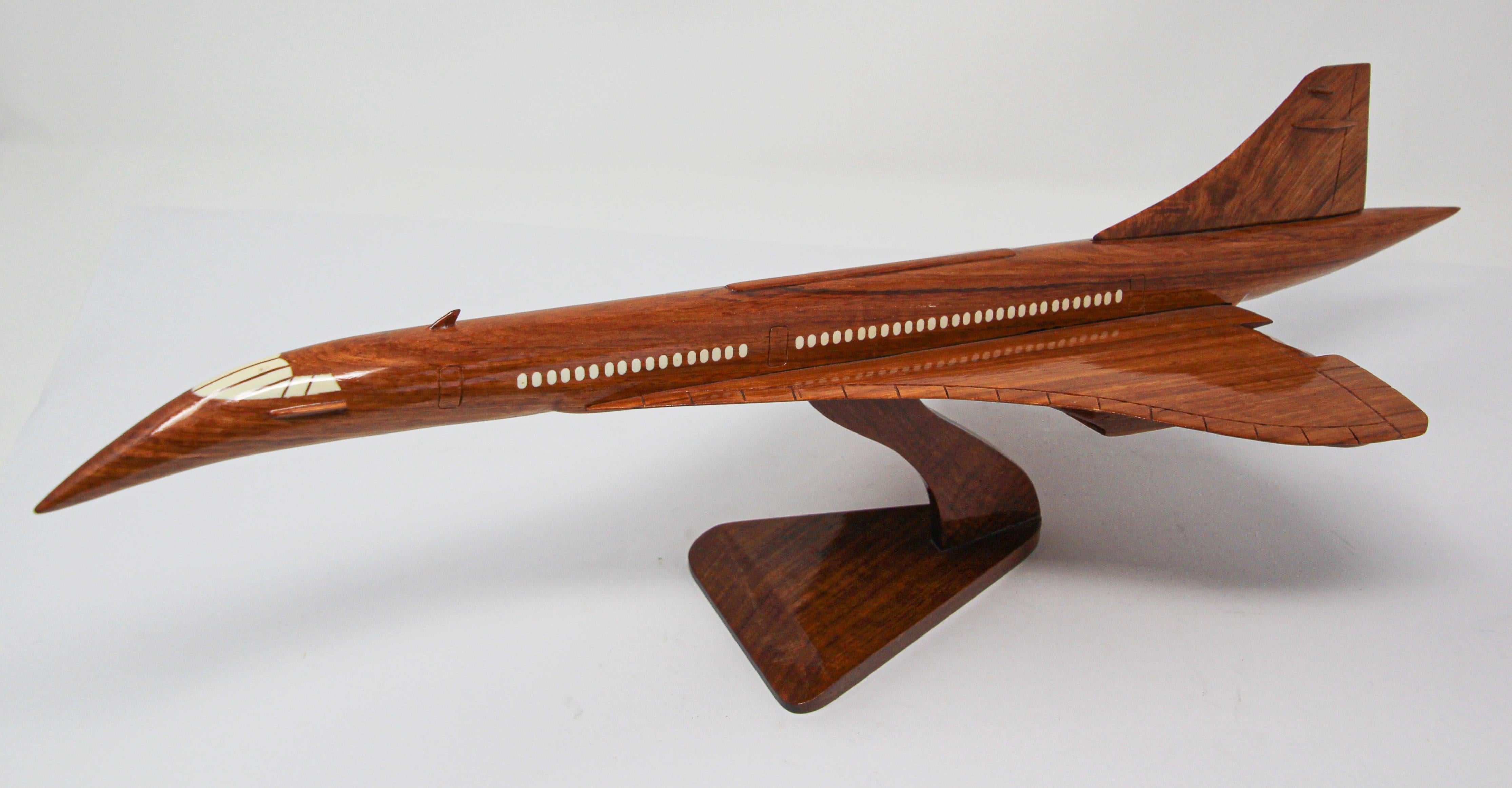 wooden concorde model