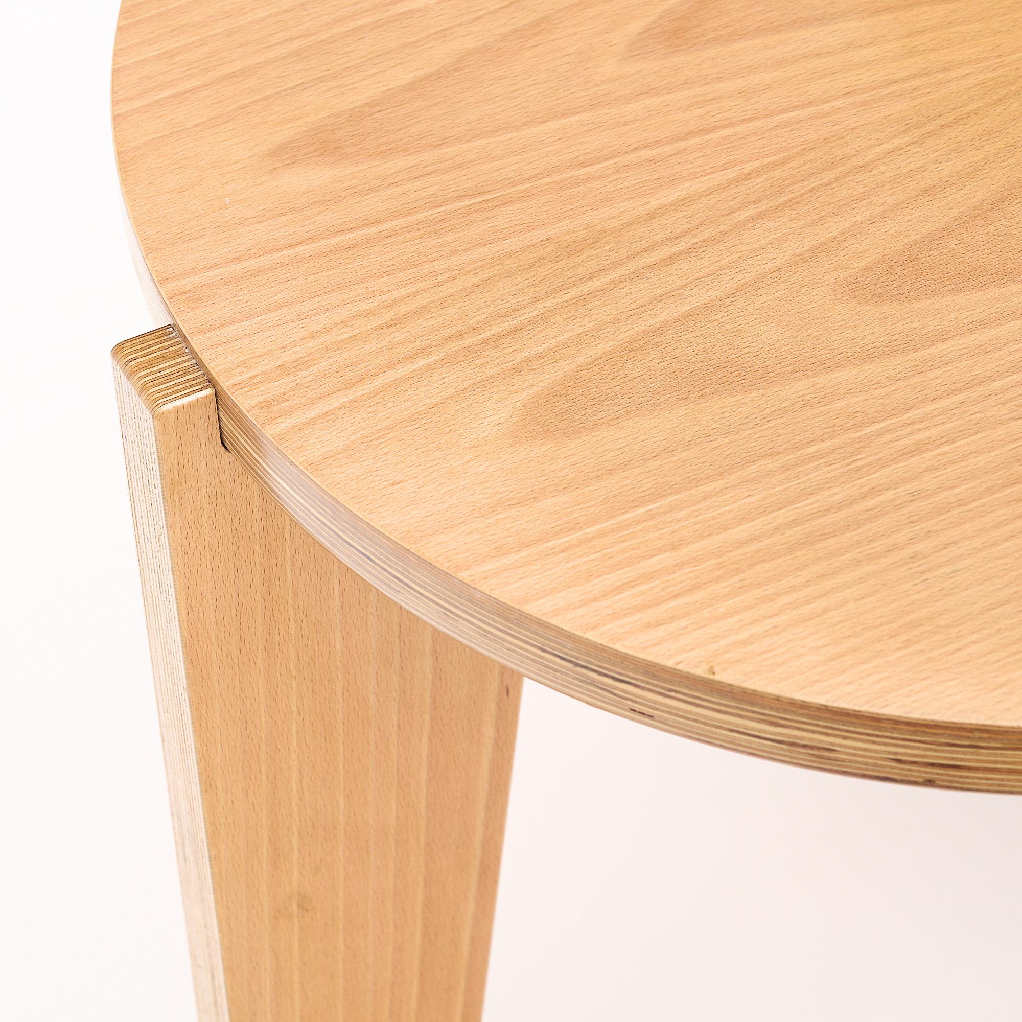 French Wood Modernist Side Tables For Sale