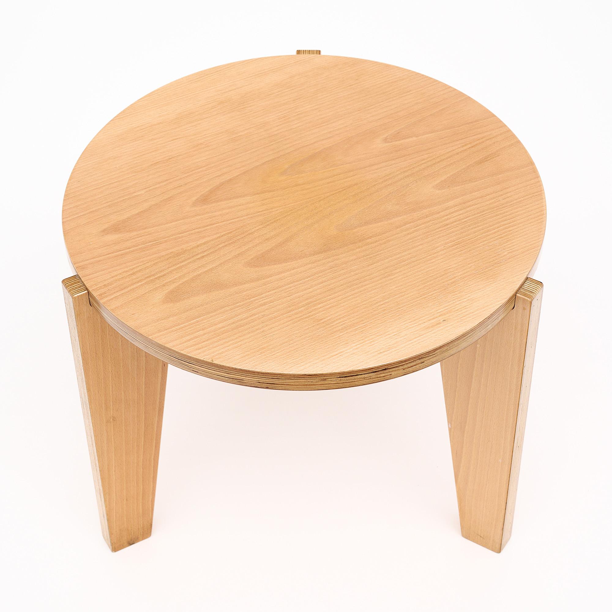 Late 20th Century Wood Modernist Side Tables For Sale