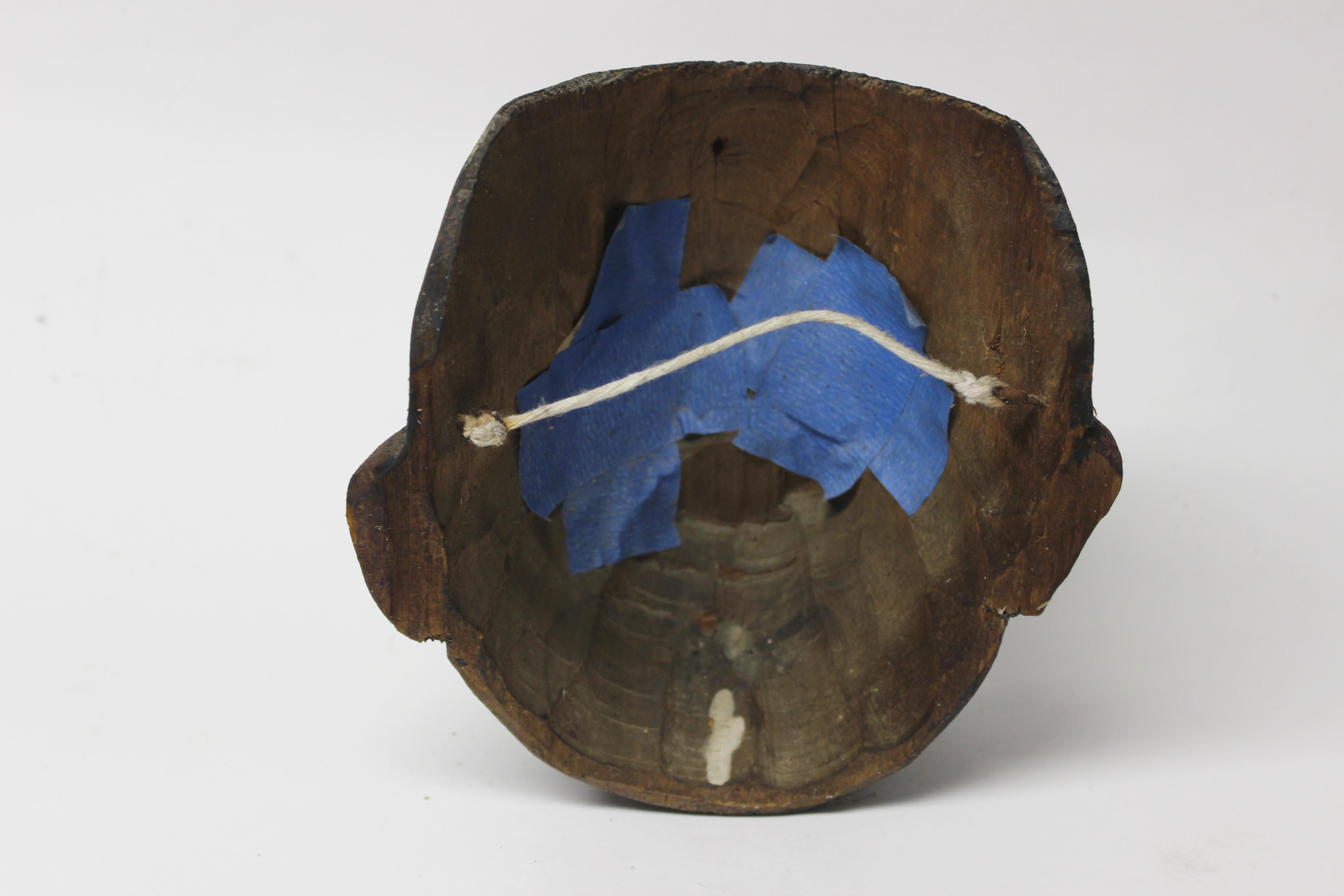 wooden monkey mask