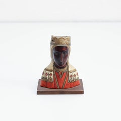 Wood Montserrat Virgin Statue