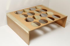 Wood Moonland Coffee Table by Ana Volante Studio