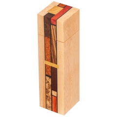 Wood Mosaic Mondrian Inspired Art Box