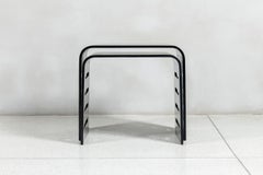 Mesas nido de madera diseñadas por Ricardo Blanco, Argentina, hacia 1970.