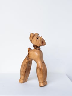 Wood Nutcracker, Dog Fox Terrier, France 1950s