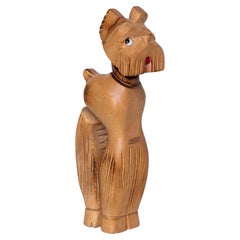 Wood Nutcracker, Dog Fox Terrier, France 1950s