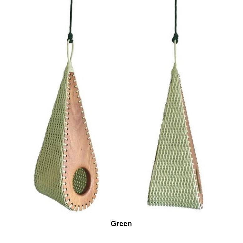 Birdhouse - Gotinha - Brazilian Contemporary Outdoor of Wood and  Fibers For Sale 4