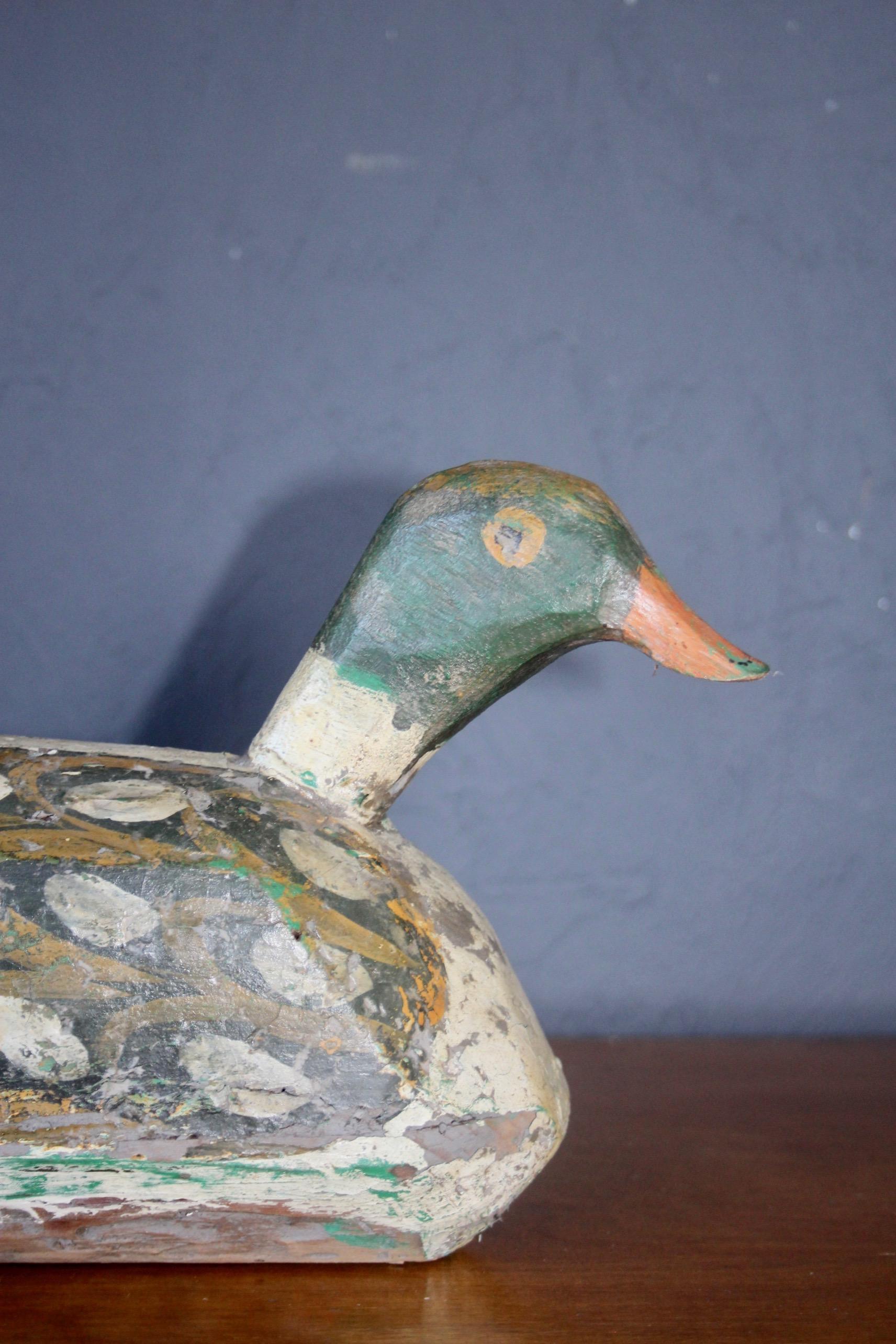 Wood Painted Duck In Good Condition In grand Lancy, CH