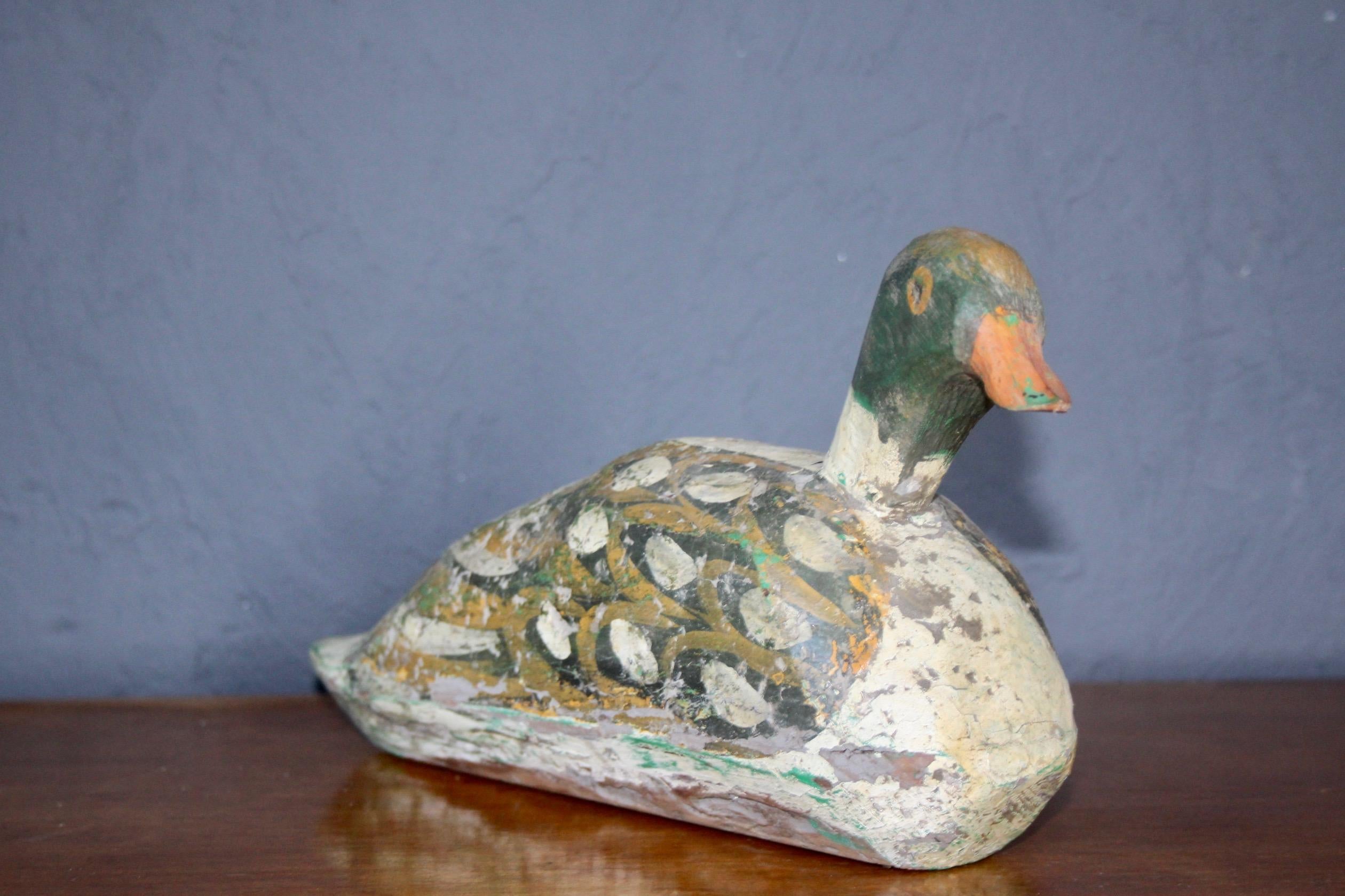 Wood Painted Duck 1