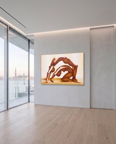 Wood Panel Painting – Mixed Media Work by Fausto Salomoni