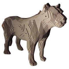 Wood Panther Sculpture MDF