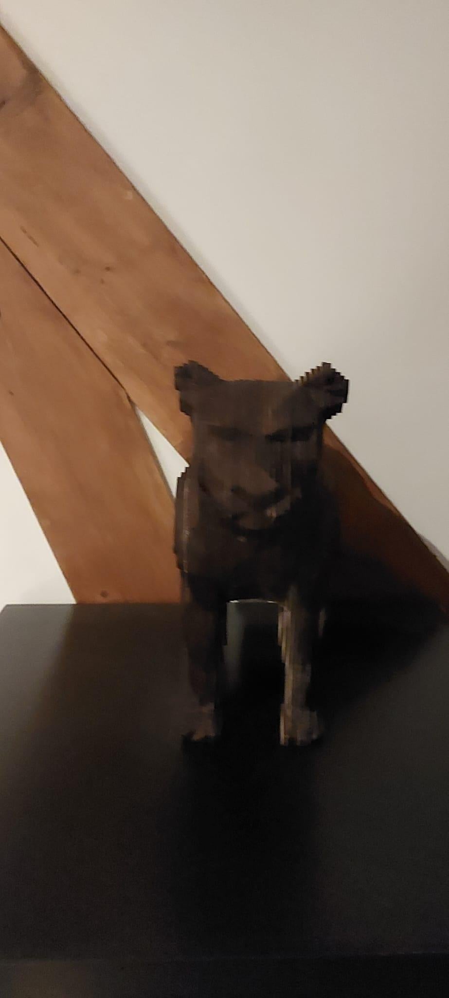 Contemporary Wood Panther Sculpture MDF For Sale