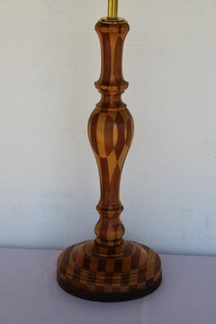 Wood Parquetry Lamp
