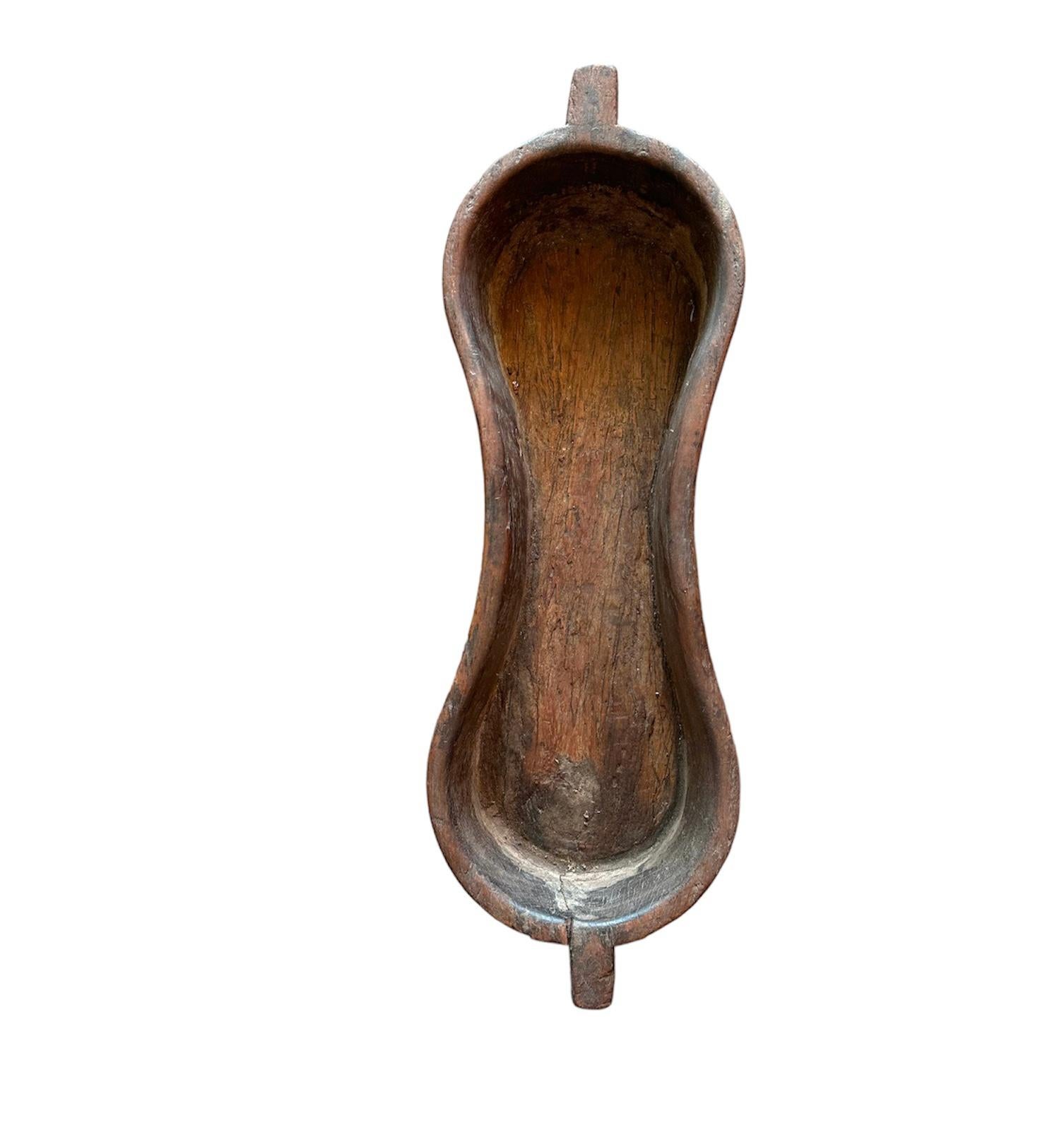 Organic Modern Wood Peanut Trough