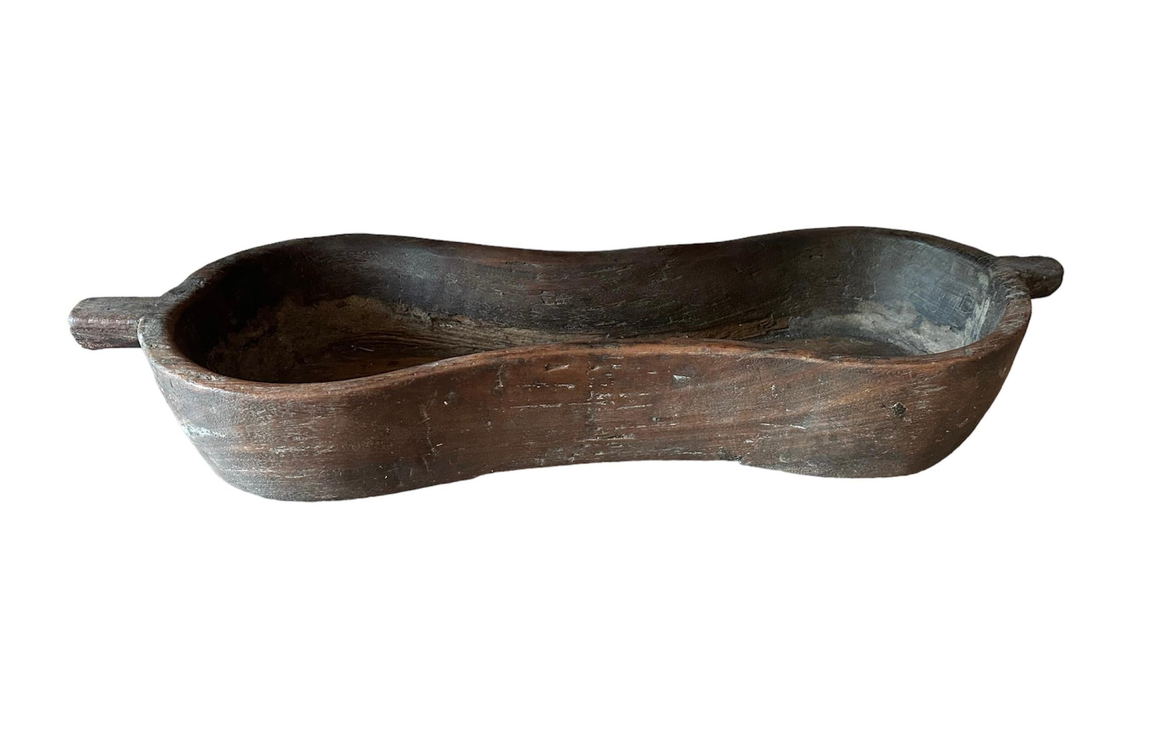 20th Century Wood Peanut Trough