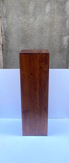 Wood Pedestal Column Stand, 20th Century