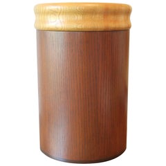 Wood Pedestal / Wastebasket