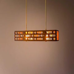 Mesquite Latticework Pendant, Horizontal, Large, Celosía Collection